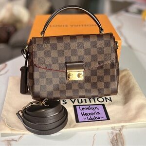 SOLD-Authentic Louis Vuitton Croisette Damier Ebene